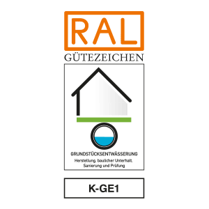 RAL GZ 968, K-GE1 Güteschutz Grundstücksentwässerung e.V.